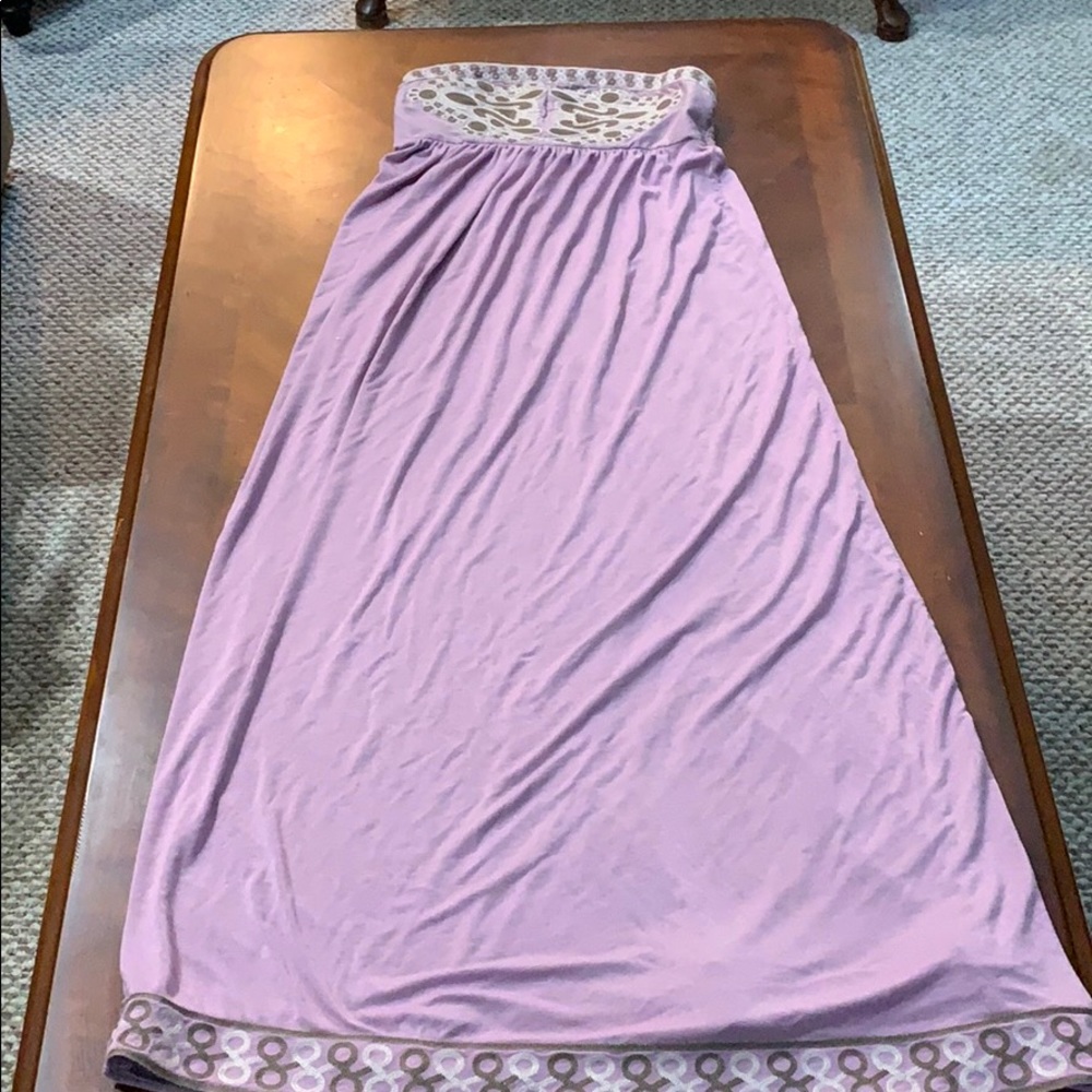 Boho maxi tube dress